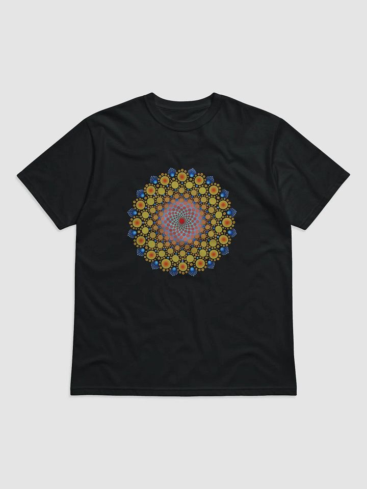 Orange Sunflower Mandala Unisex Organic T-Shirt product image (1)