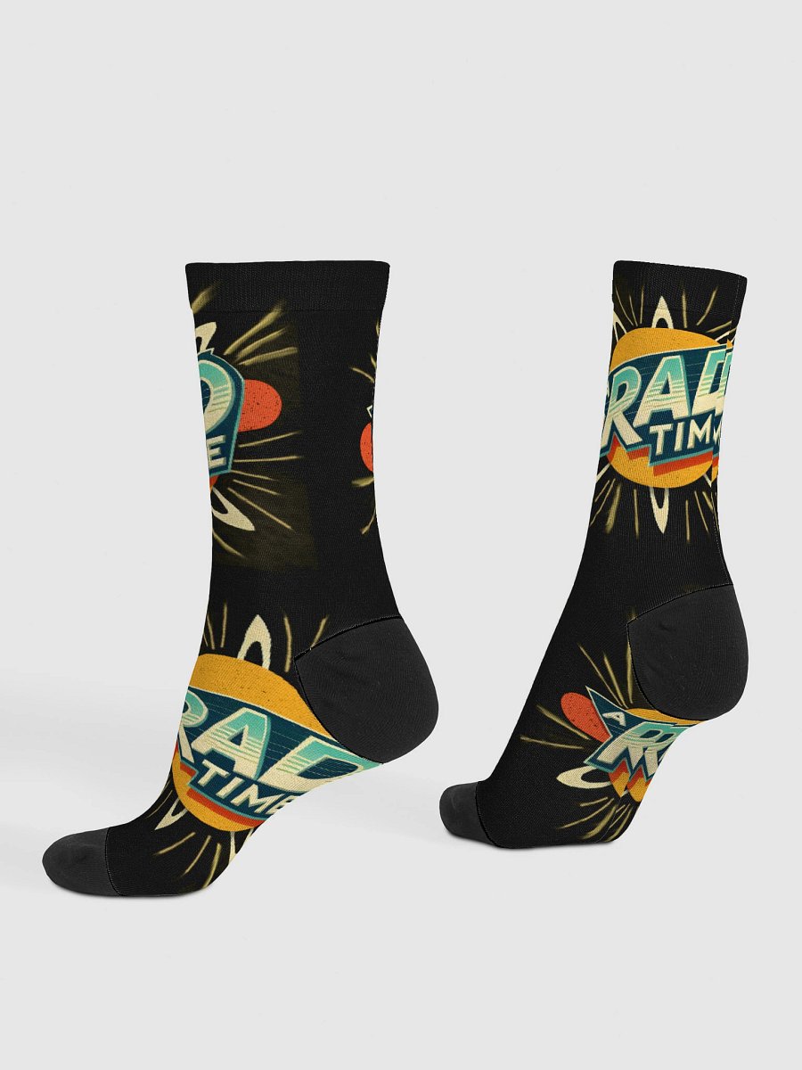 Retro RAD TIME Crew Socks product image (4)