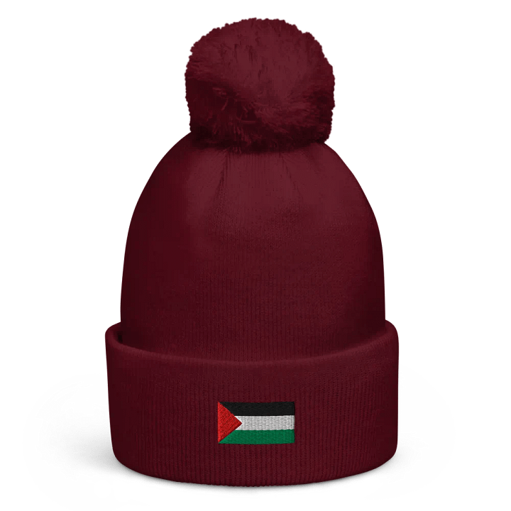 Beechfield Pom-Pom Beanie | Palestina flag product image (1)