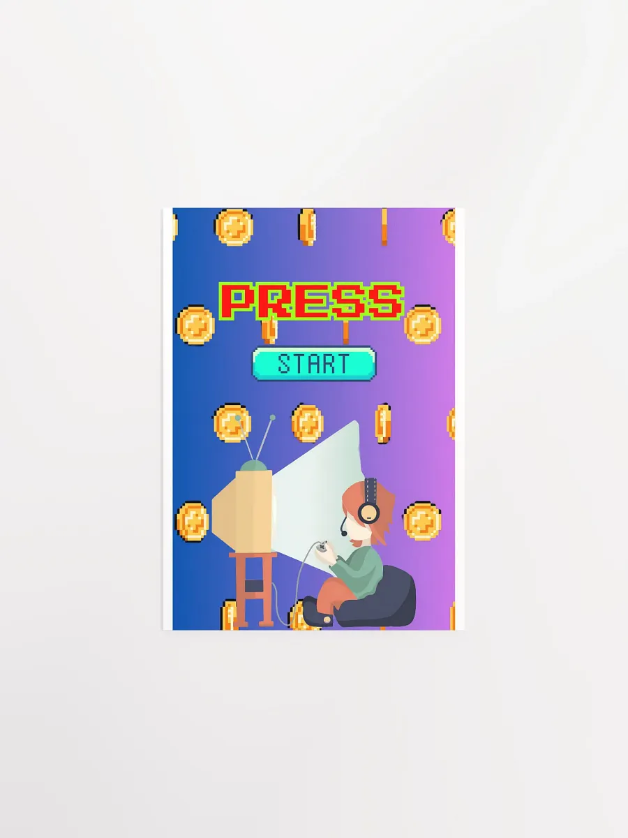 Pixelated Press Start Poster product image (4)