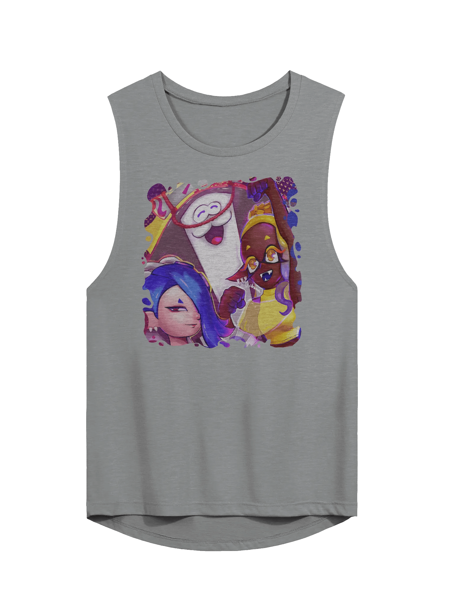 Repping the Splatlands - Colorful Women's Muscle Shirt - Art by CosmicChroma product image (6)