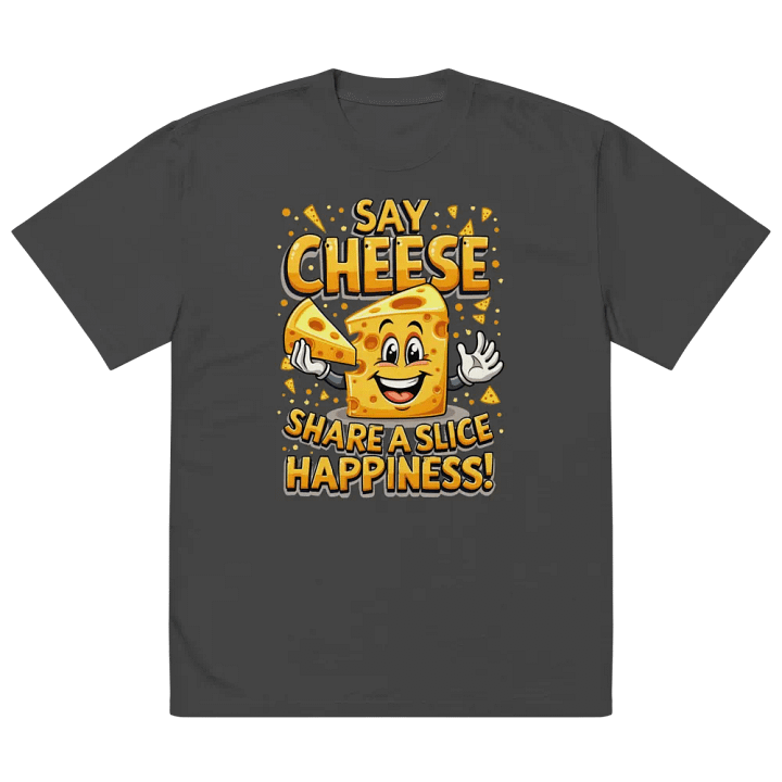 Say Cheese Share A Slice Happiness Oversized T-Shirt product image (5)