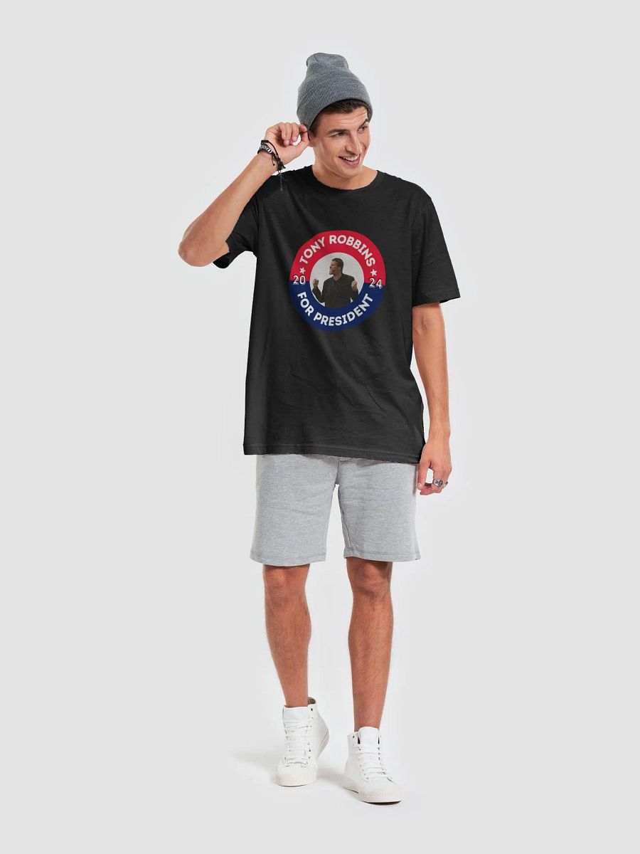 Tony Robbins for President 2024 Campaign Button Bella+Canvas Supersoft T-Shirt product image (6)