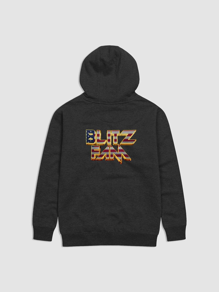 Black hoody Merica left and back logo product image (2)
