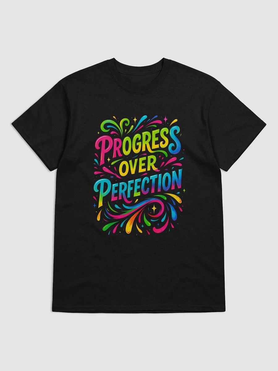 Progress Over Perfection – Bold Motivational Graphic Tee product image (1)