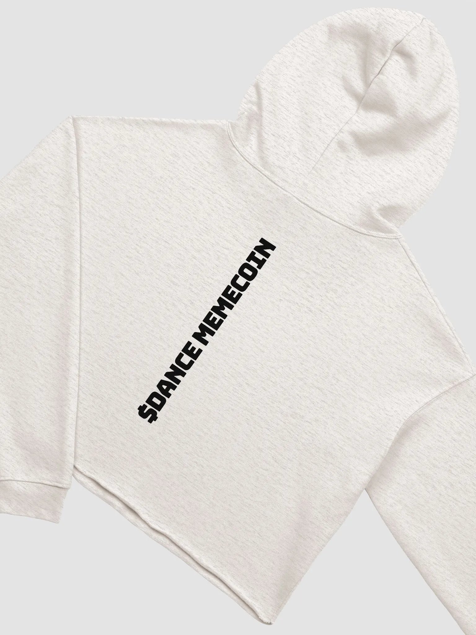 DANCE MEMECOIN - CROP HOODIE - CLUB LINE - HEATHER DUST product image (2)
