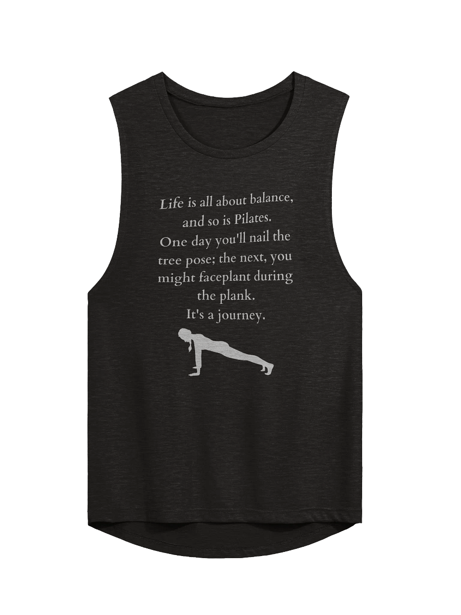 Pilates Journey Muscle Tank Top – "Life is About Balance" product image (1)