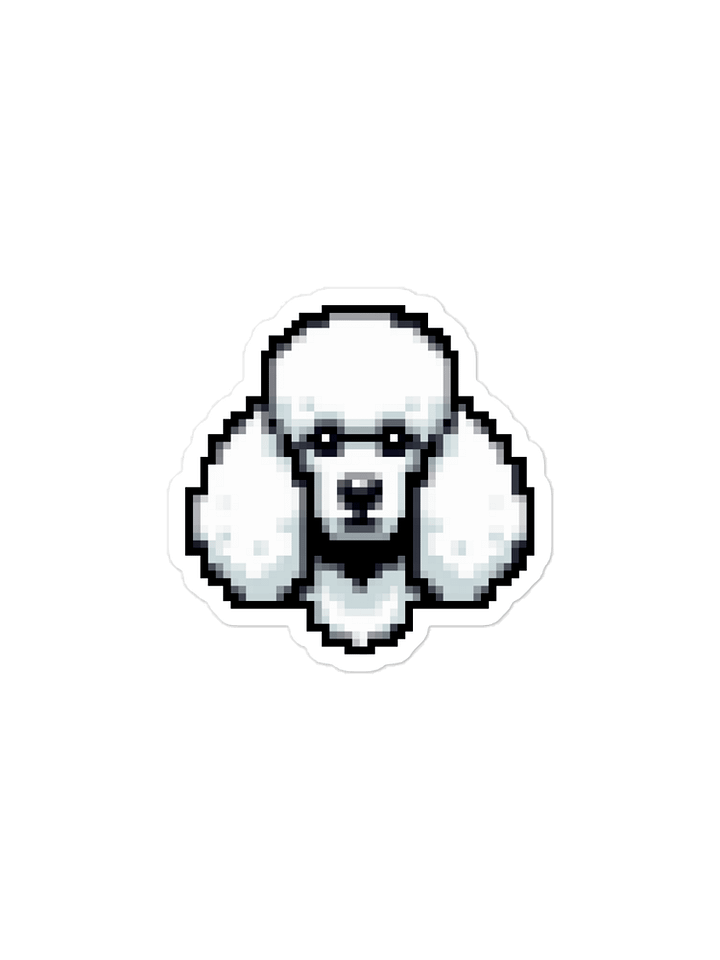 Pixel Poodle Sticker Available In 3 Sizes product image (1)