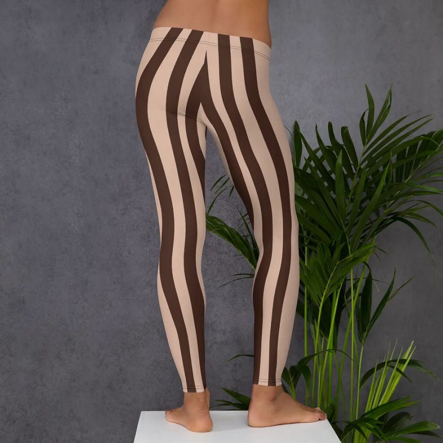 Customizable Wavy Wood Grain Leggings product image (6)