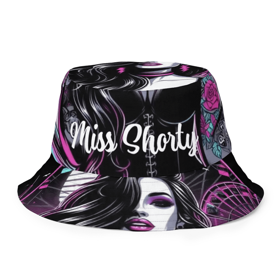 Reversible Bucket hat With Mysterious and Original Miss Shorty Logo product image (2)