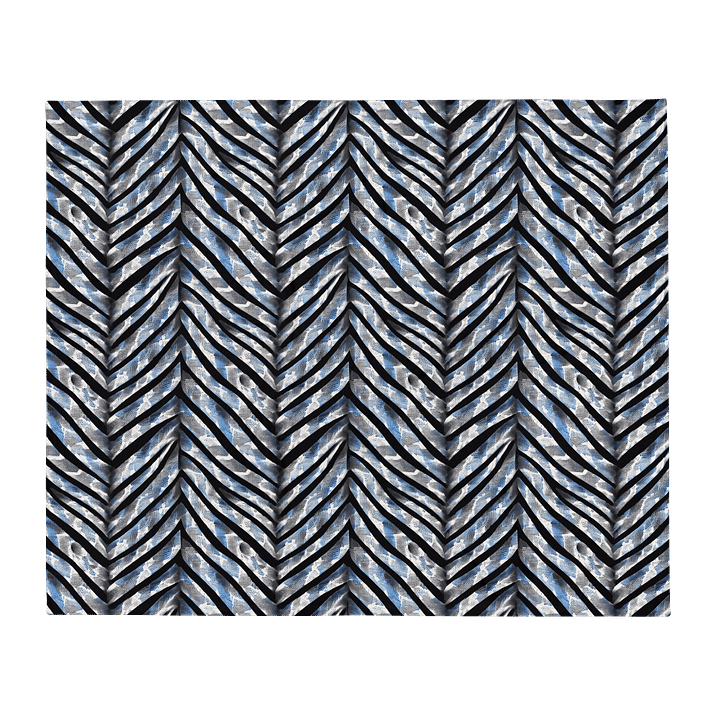Blue Grey Snake Skin Blanket product image (2)