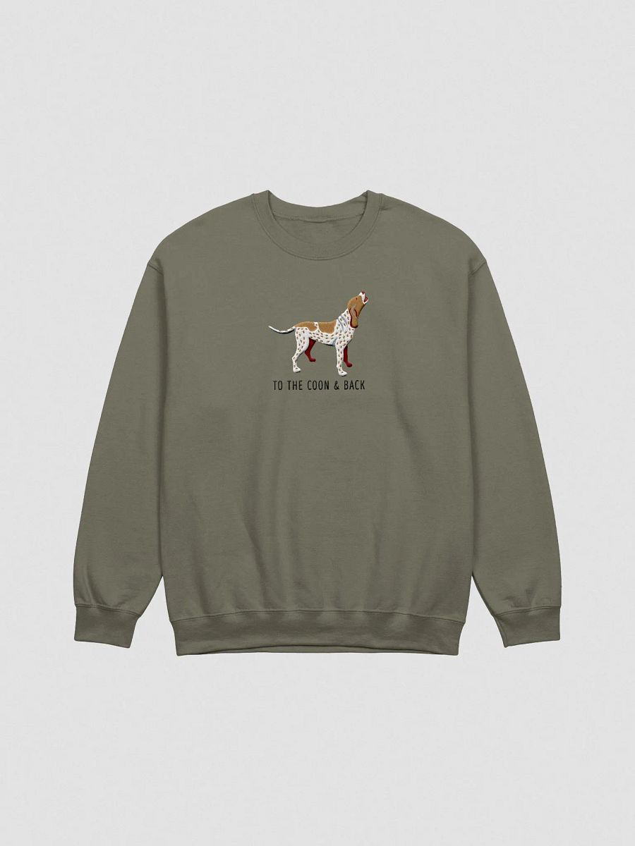 To the Coon & Back Sweatshirt (Embroidered) of a Redtick Coonhound product image (4)