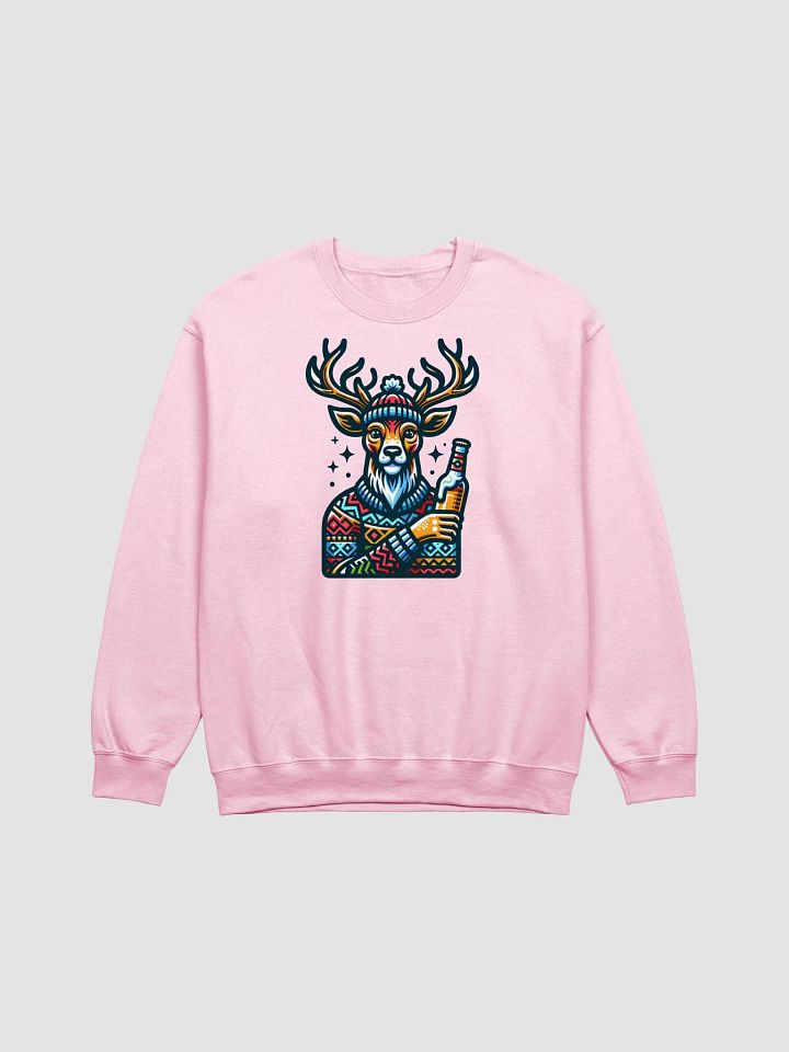 Festive Deer Crewneck Sweatshirt product image (1)