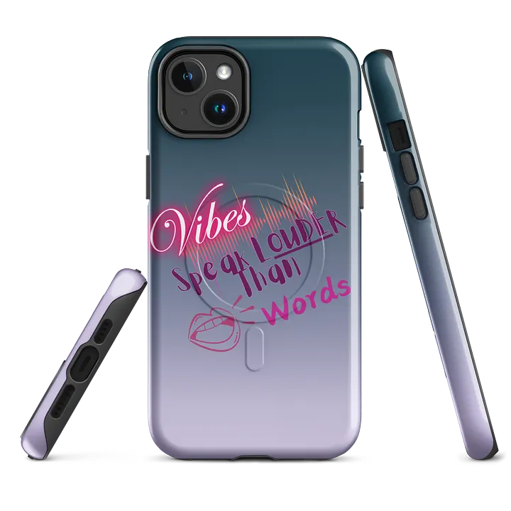 Vibes Speak Louder Than Words iPhone® Tough Case product image (2)