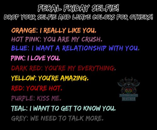 Its Feral Friday, heathens! You know what to do!