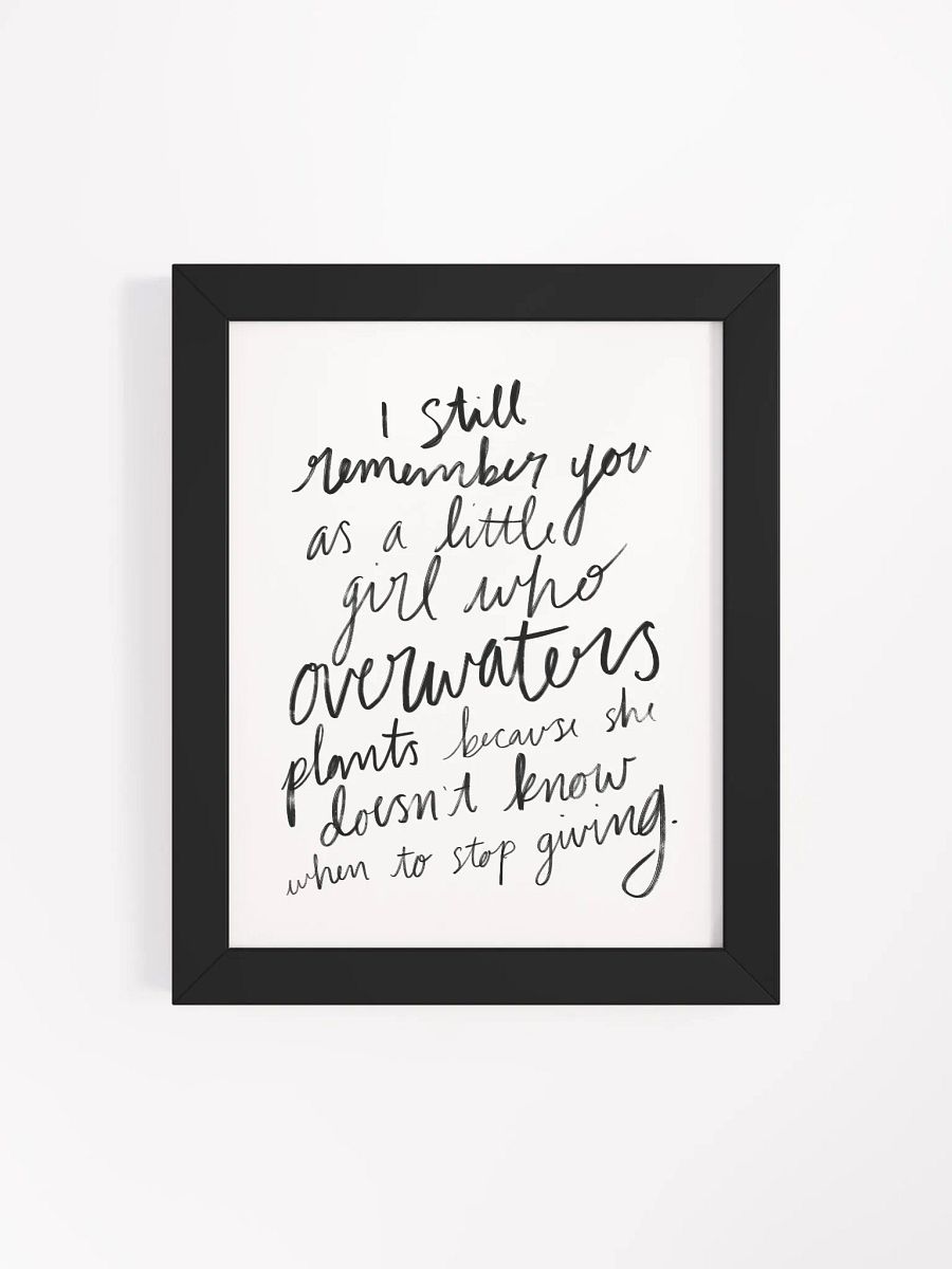 Overwatering Plants Framed Art Print product image (4)