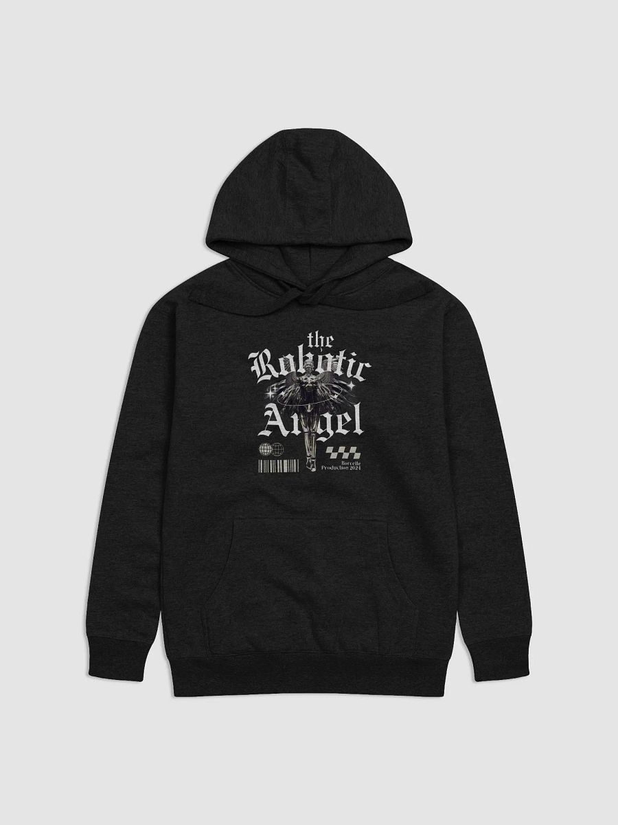 Robotic Angel Unisex Hoodie Black And White product image (2)