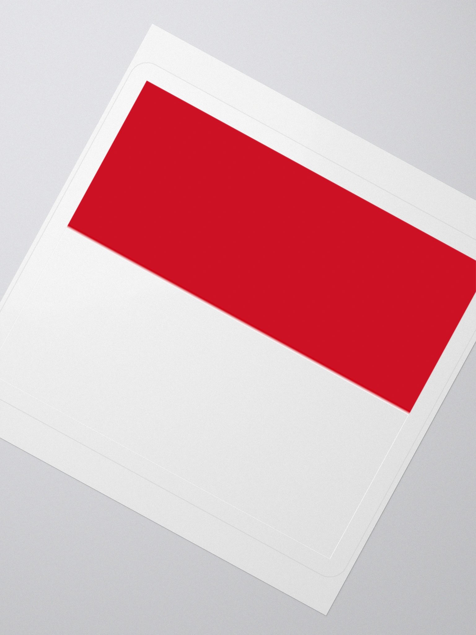 Exclusive Monaco Flag Inspired Kiss-Cut Sticker by TDS Music - Original Design (3" x 3", 4" x 4", 5.5" x 5.5") product image (6)
