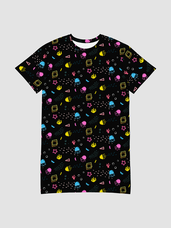 Shifty Seas dark pattern t-shirt dress product image (2)