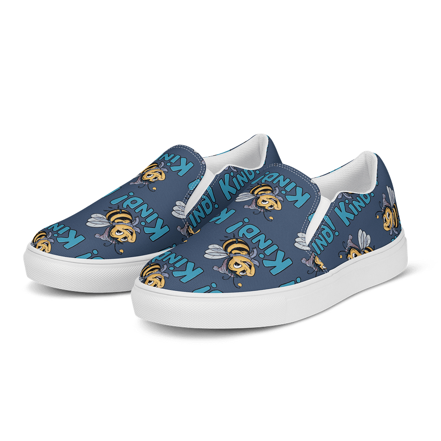 Bee Kind! Women's Canvas Slip-Ons product image (3)