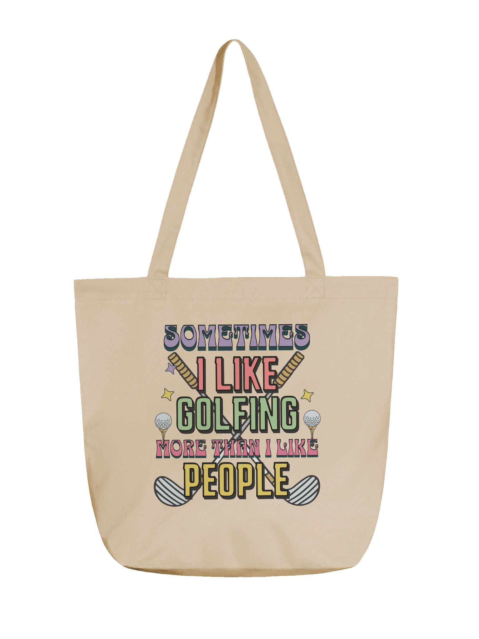 Sometimes I Like Golfing More Than I Like People Lover's Statement Tote product image (5)