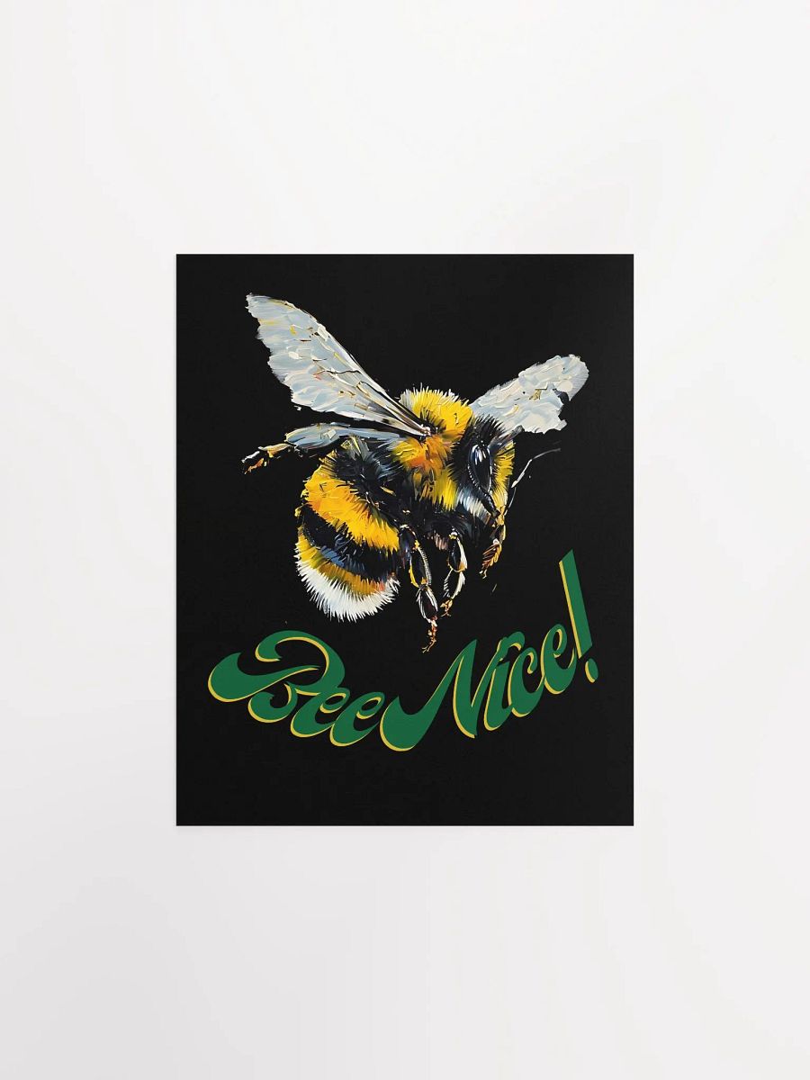 Bee Nice! Illustrated Matte Poster product image (2)