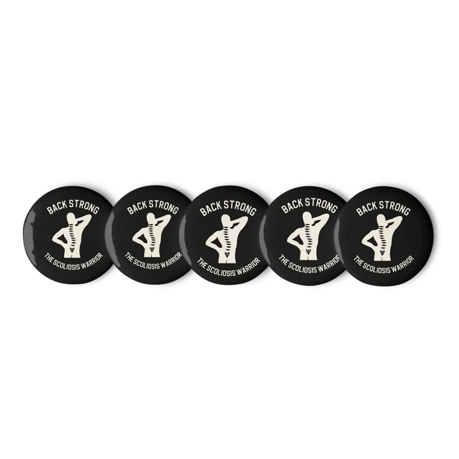 Sclerosis Warrior Pin Button Set: Black product image (1)