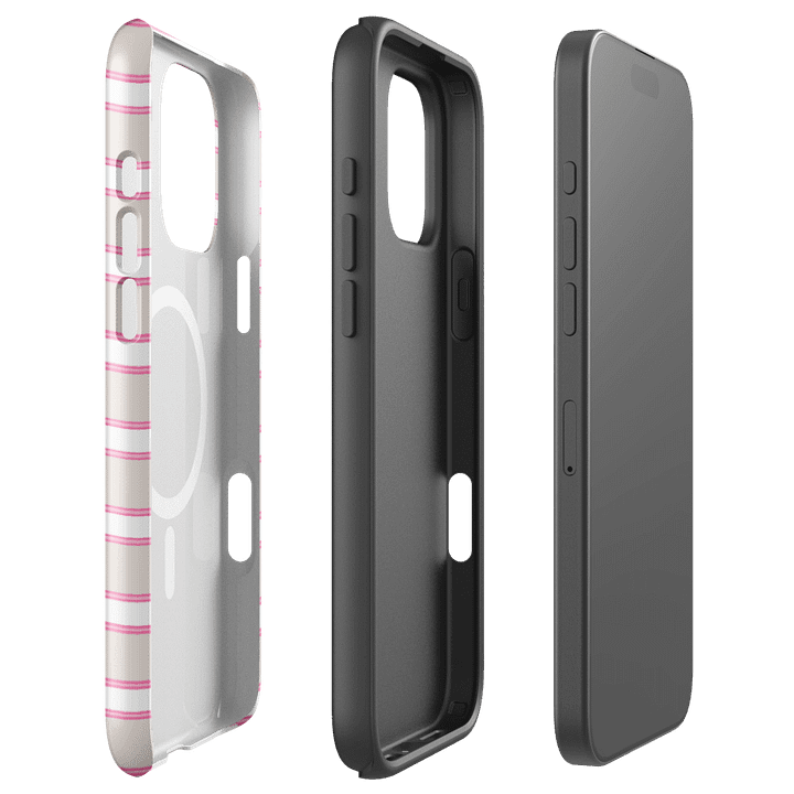 HAMPTONS PINK STRIPES MagSafe® Tough iPhone® Case product image (13)
