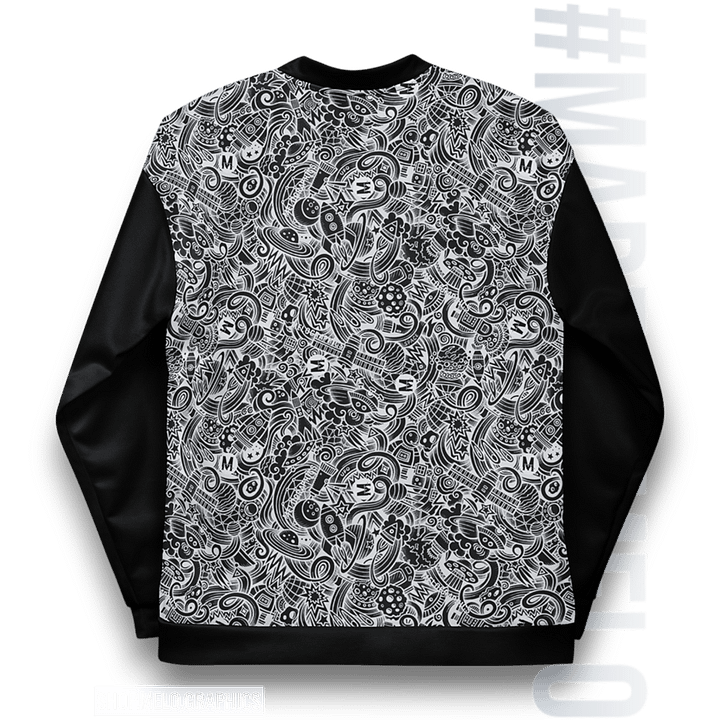 Dark Space Scribble - Ultimate Bomber Jacket | #MadeByMELO product image (2)