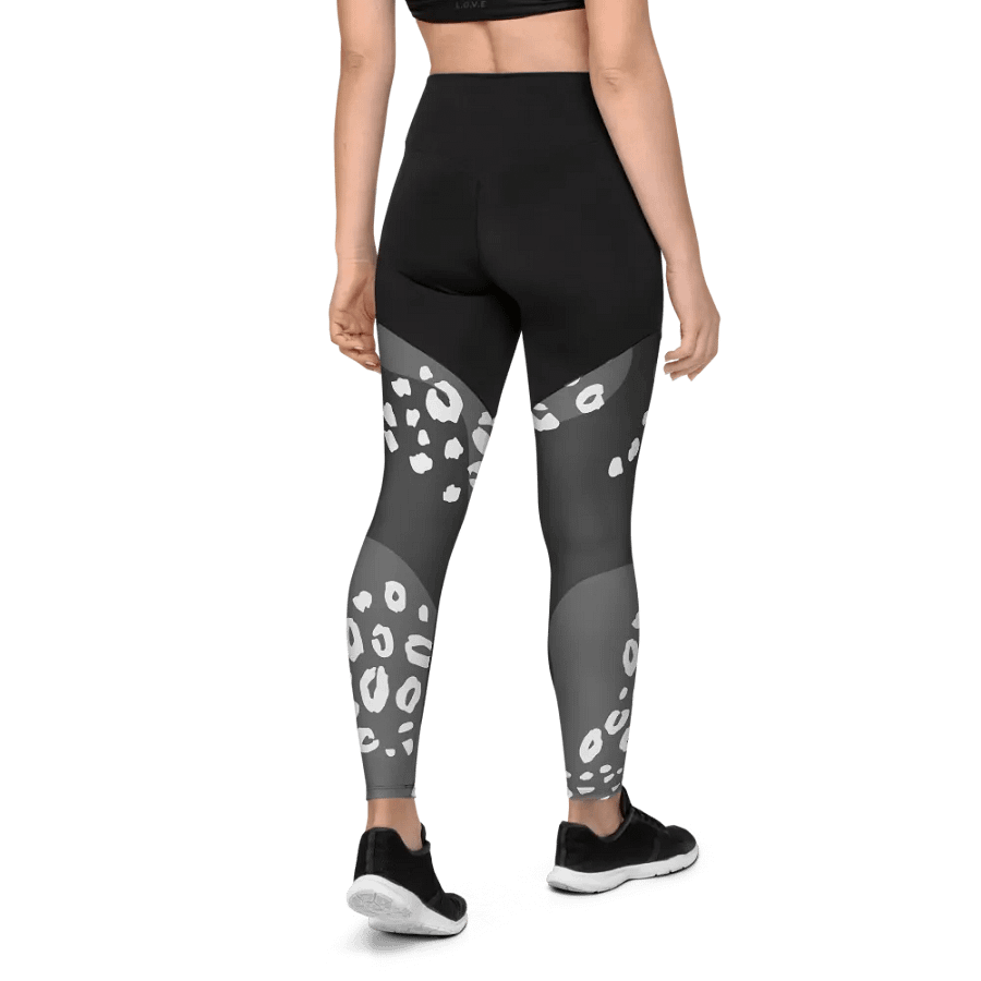 Grey Safari Chic Compression Leggings product image (7)