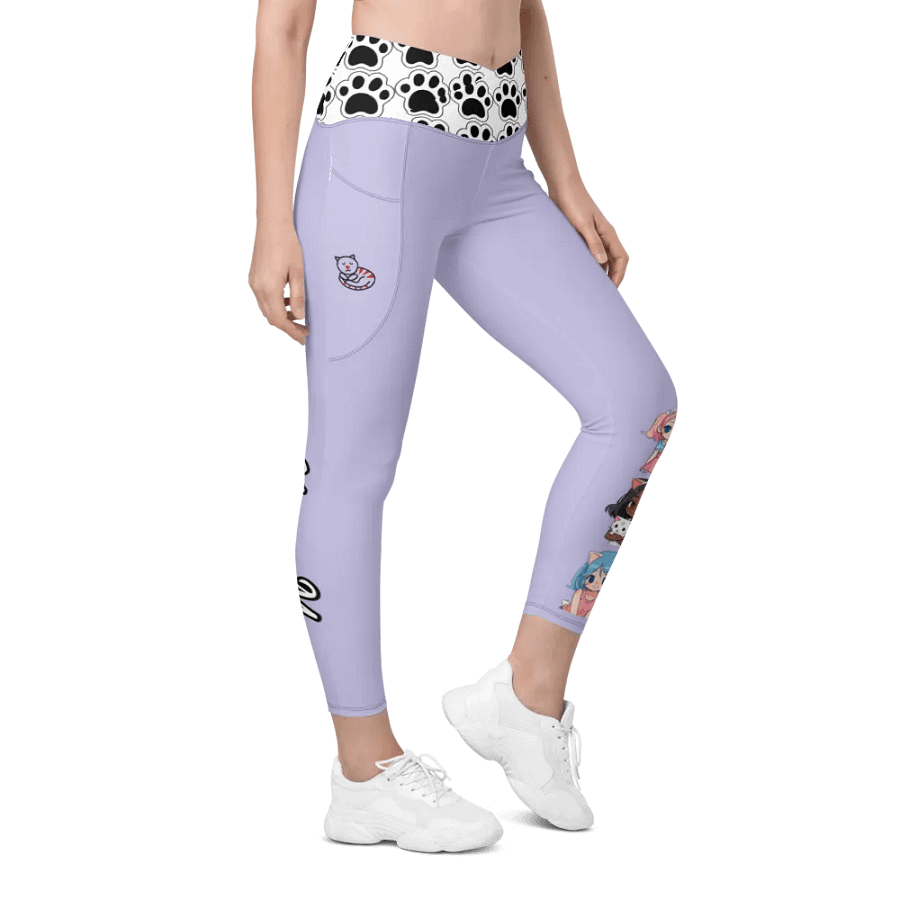 Chibi Cat Girls All-Over Print Leggings product image (5)