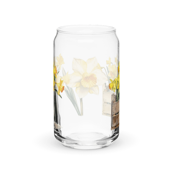 Daffodil Delight Glass Can Sipper product image (2)