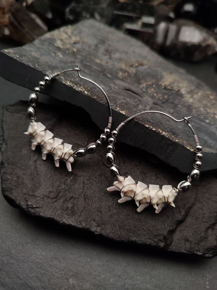 Earrings Bone Vault - Vert Flow I product image (1)