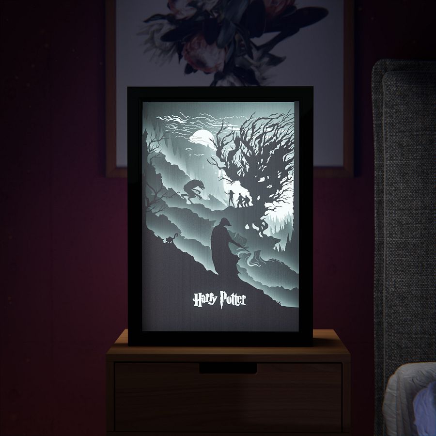 Harry Potter Lightbox template 2 in 1 - PDF PNG SVG DXF + Video Tutorial (3) product image (1)