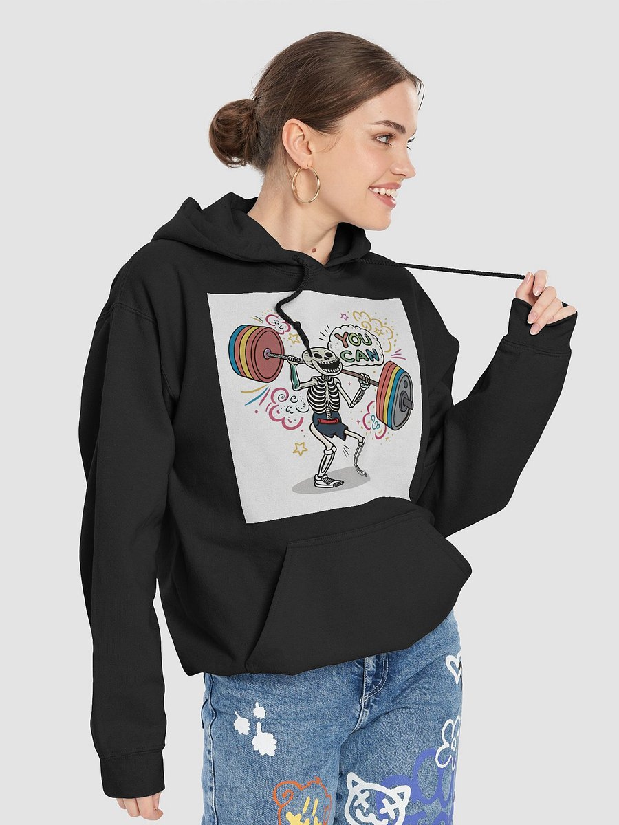 Rainbow Weightlifting Skeleton Hoodie product image (7)