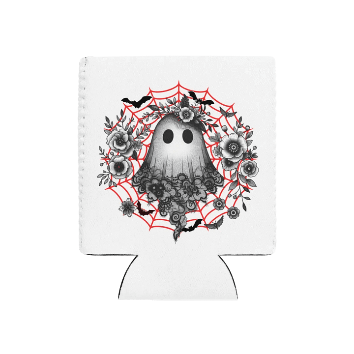 Lacey Ghost Veiled Can Cooler product image (1)