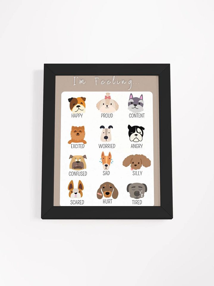 Dog Themed Feelings Poster (Framed) product image (2)