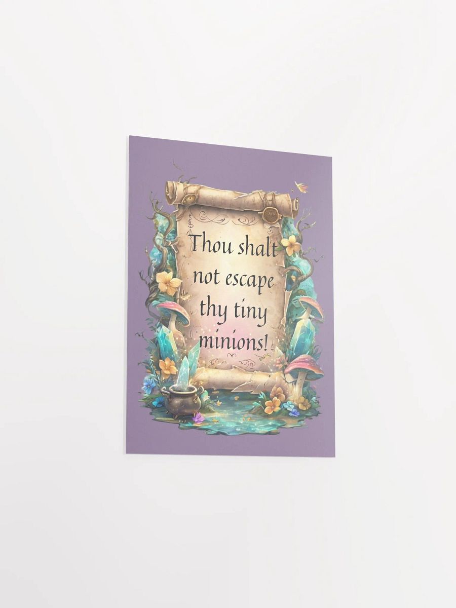 Funny Mom Wall Art – “Thou Shalt Not Escape Thy Tiny Minions!” product image (35)