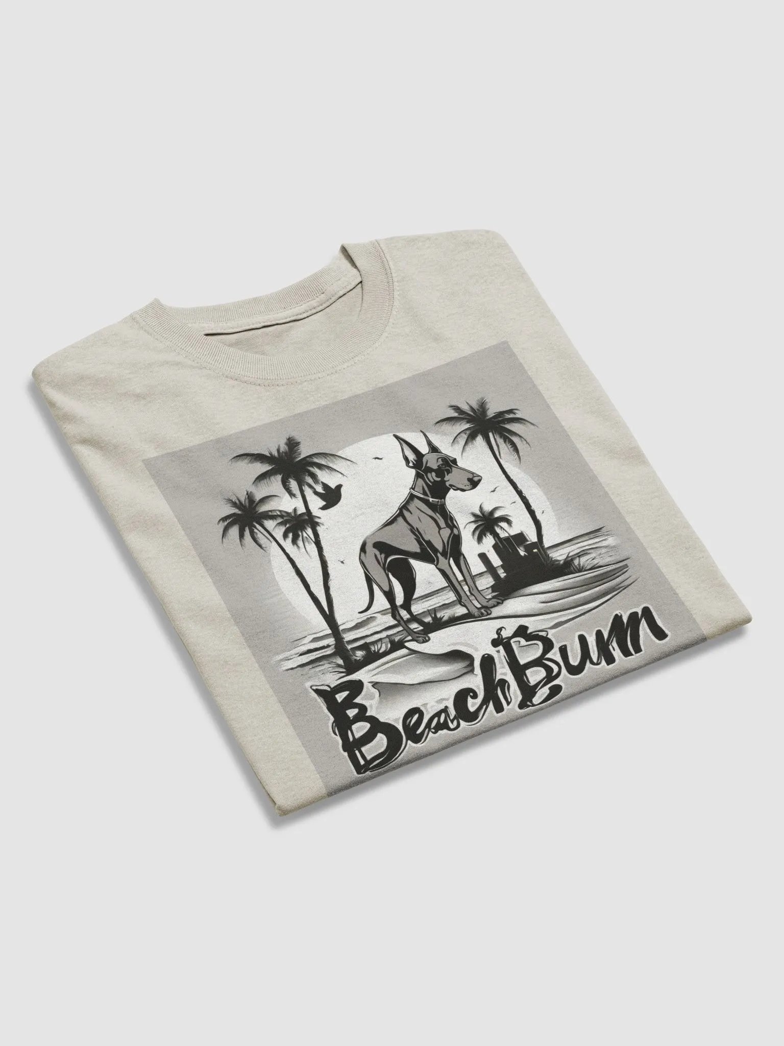 Beach Bum Tee, Grey & Natural product image (3)