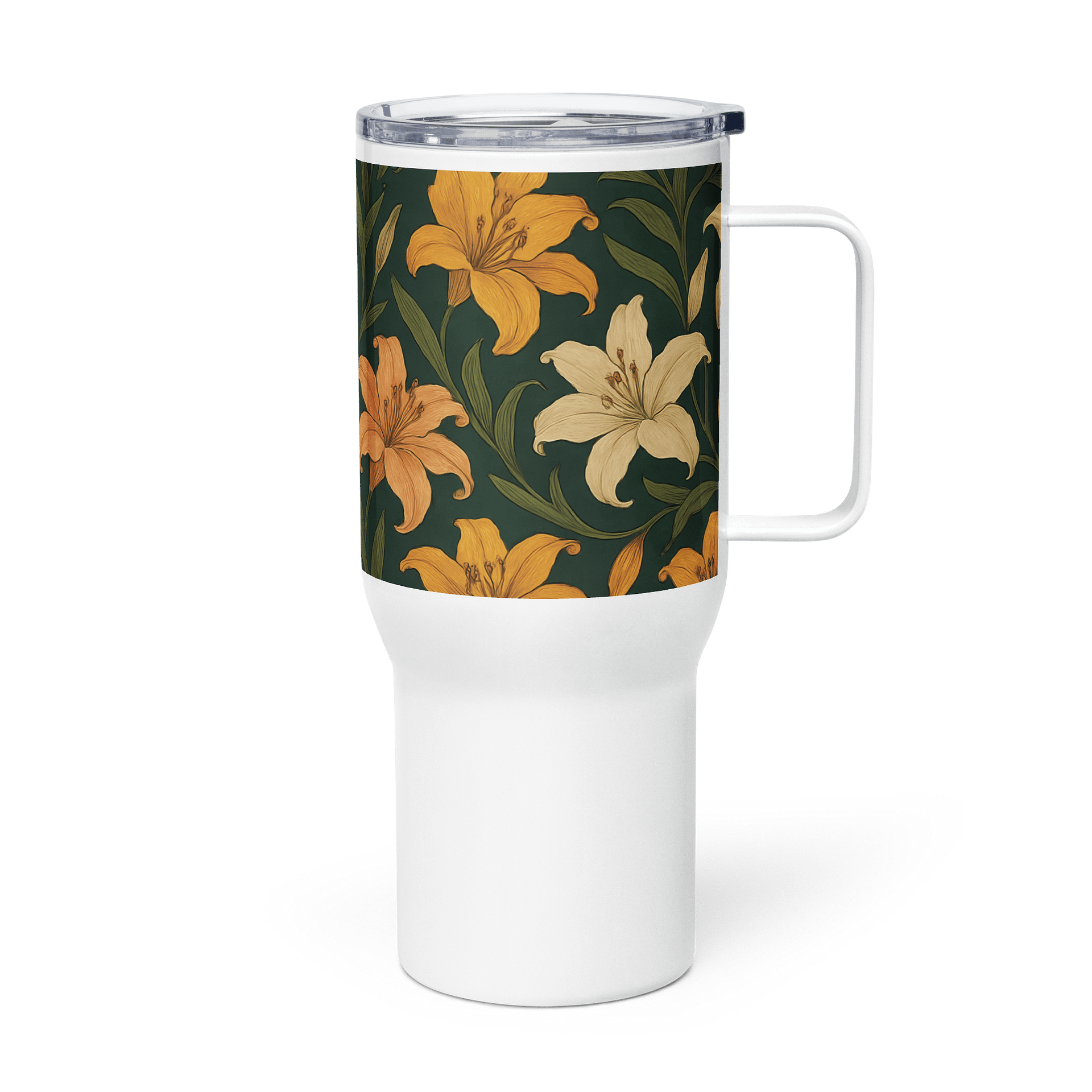 Lily Flower Tumbler – 20oz Stainless Steel Insulated Floral Coffee Cup product image (3)