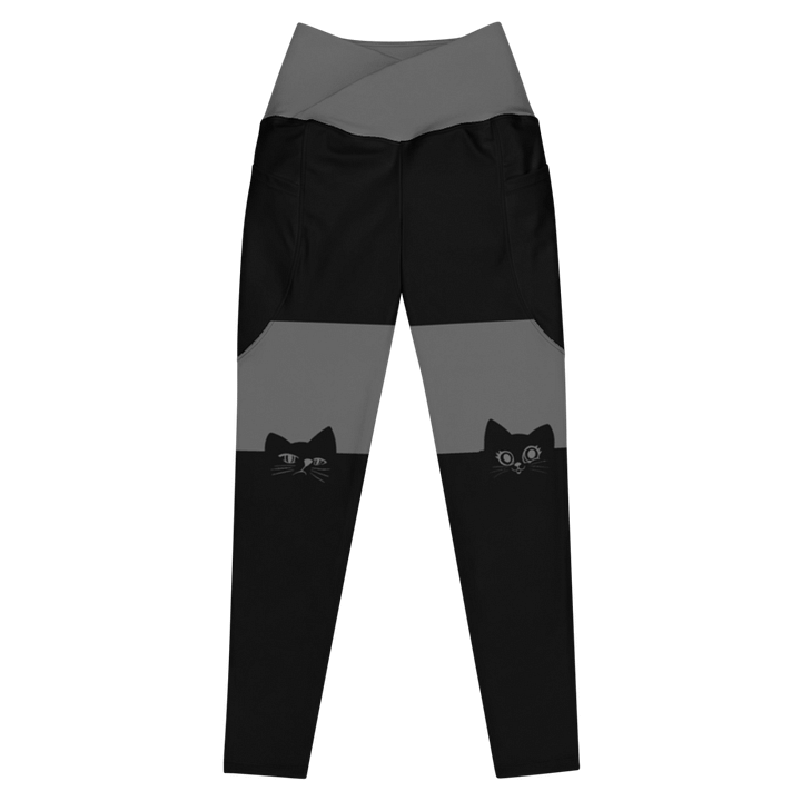 Crossover leggings with pockets : LUIGI & ARIEL DESIGN product image (1)