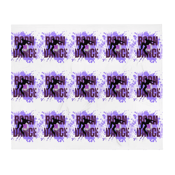 Born to Dance His Silhouette Throw Blanket product image (2)