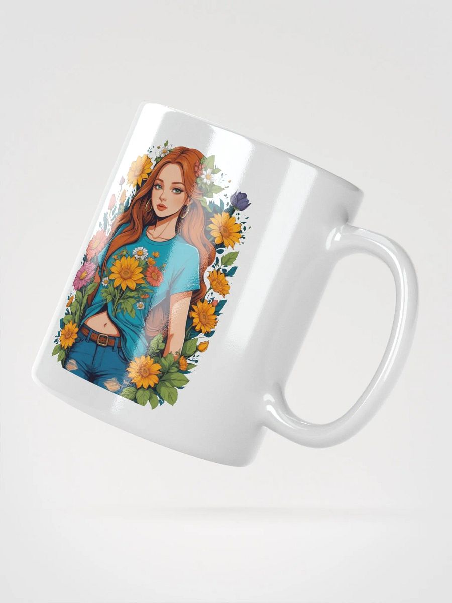 Bloomcore Flower Girl Coffee or Soup Mug - 11 oz - 15 oz - 20 oz - v1 product image (5)