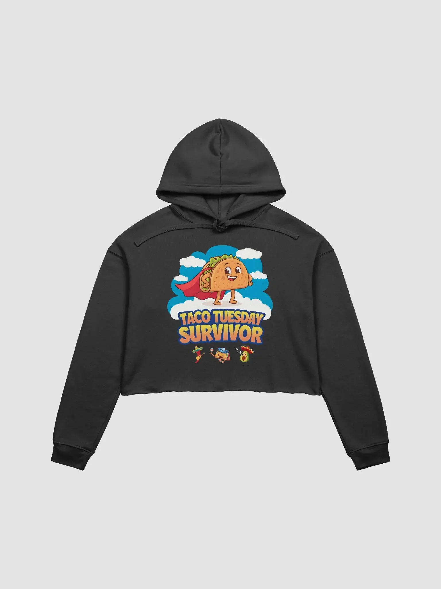 Taco Tuesday Hero Crop Hoodie Bella+Canvas (Women's) product image (1)