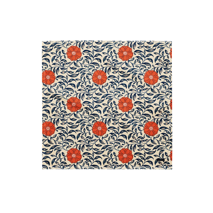 Orange Floral Fantasy Bandana product image (1)