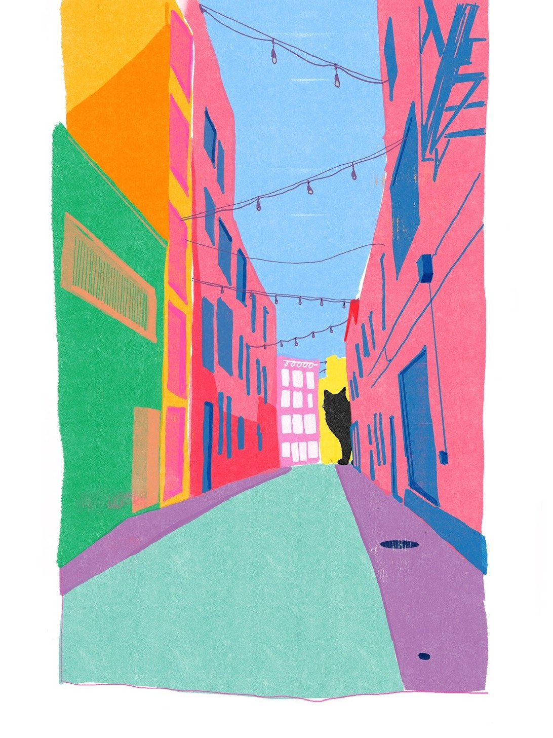 the alley mini print product image (1)