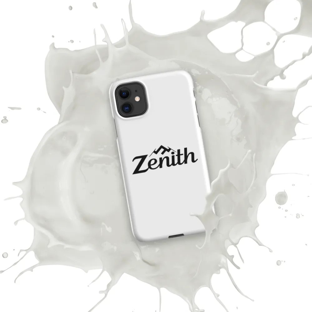 TDS Music Zenith iPhone Case - Glossy White with Mountain Peak Design product image (7)