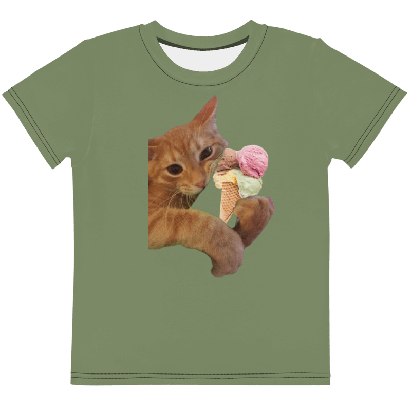 ICE CREAM CAT KIDS T SHIRT product image (1)