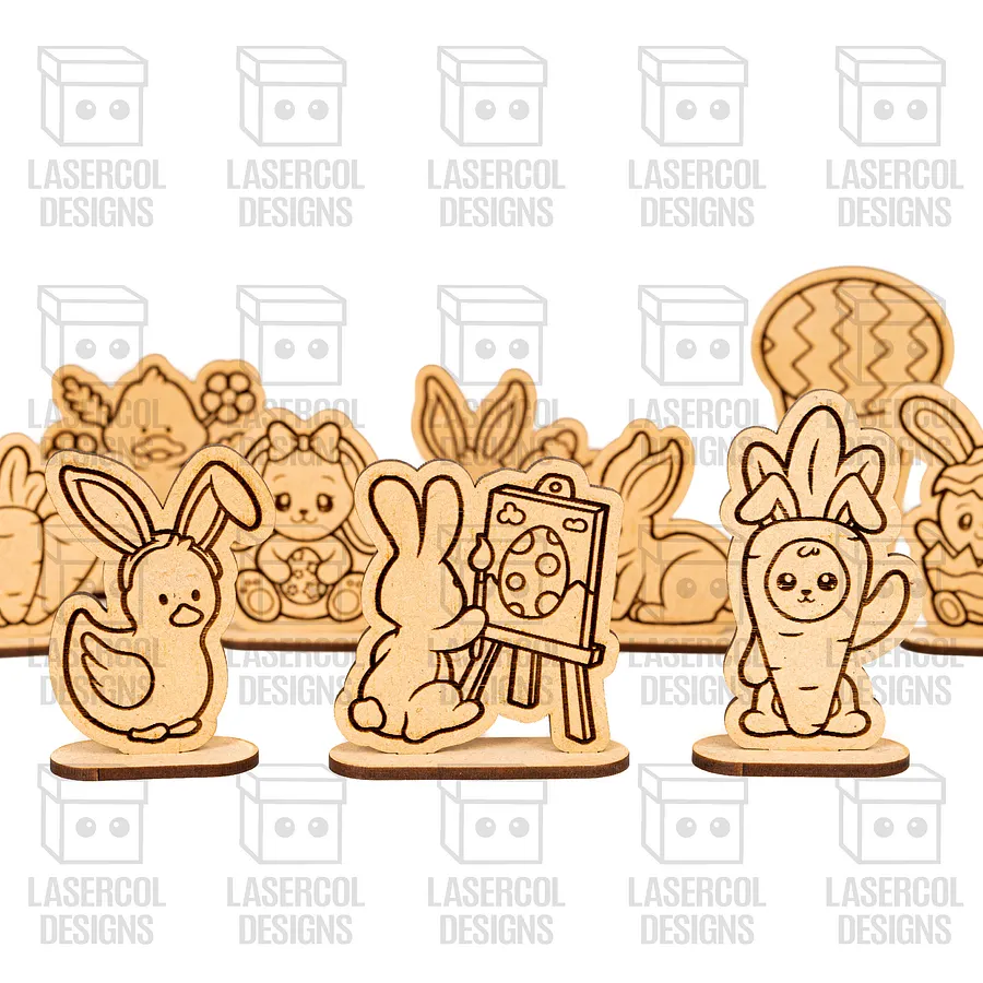 Easter Cutouts With Base Bundle (Set 1-2-3-4) - Laser Cut Files product image (7)