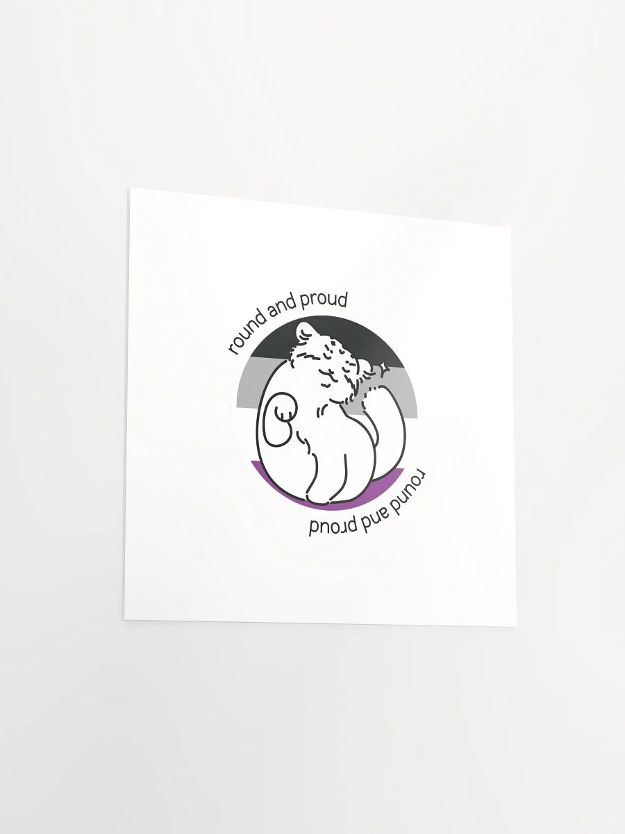 Round and Proud Manul Asexual Version - Matte Poster product image (3)